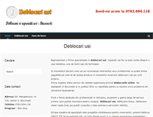 Tablet Screenshot of deblocari-bucuresti.ro